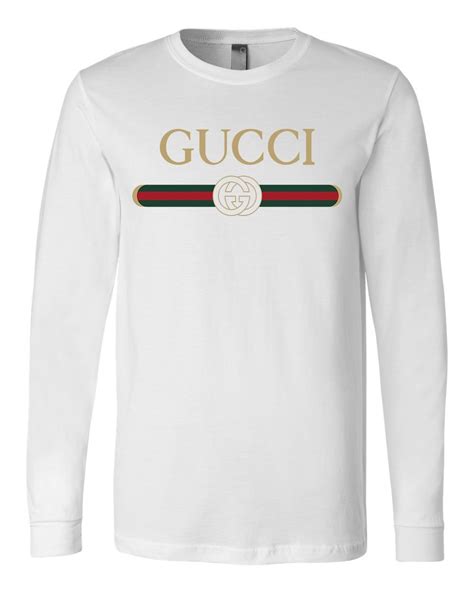 gucci t shirt red sleeve|Gucci long sleeve shirt men's.